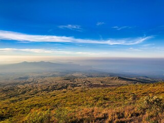 sunset in the mountains