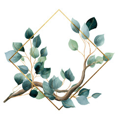 Watercolor fern frond isolated on transparent offers botanical charm and artistic flair