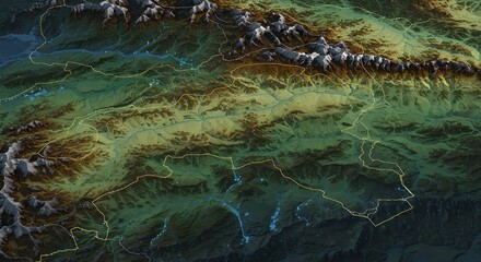 underwater world map with coral reef in the ocean