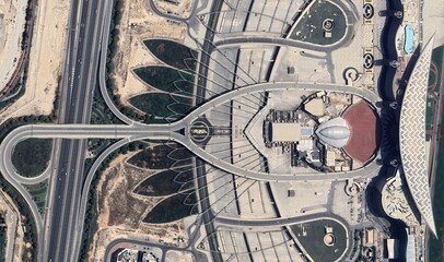 Dubai, UAE: High-Resolution Aerial View of Modern Coastal Cityscape and Urban Development