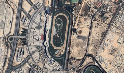 Dubai, UAE: High-Resolution Aerial View of Modern Coastal Cityscape and Urban Development
