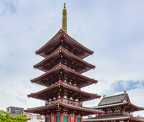 四天王寺（大阪市）　五重塔