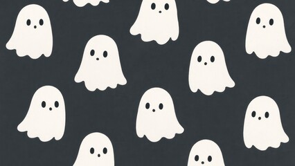 Cute ghost pattern wallpaper