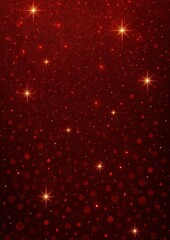 Sparkling red starry night