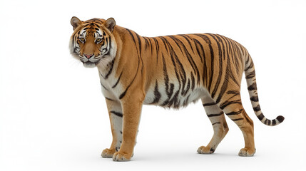 Fototapeta premium tiger isolated on white background