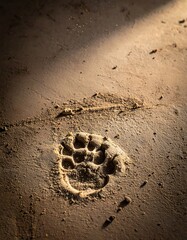 Fossilized Footprint - A Glimpse into the Past.