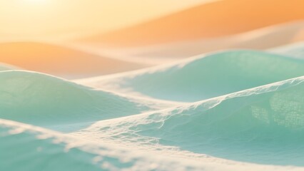 A sand dune in the setting sun