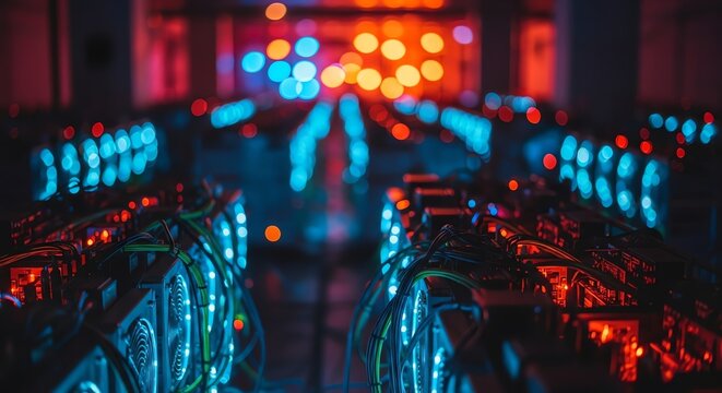 Colorful Server Racks for Digital Marketing Content