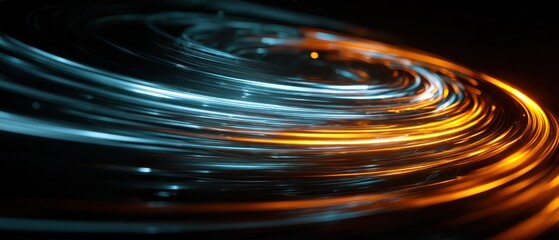 Abstract light trails swirling energy in motion