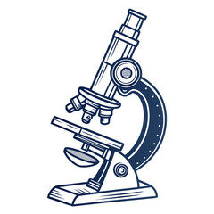 Illustration of a microscope