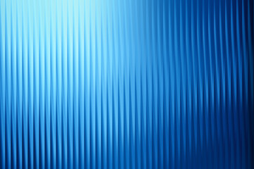 Obraz premium Illustration of bright blue ribbed background with vertical lines and soft light illumination