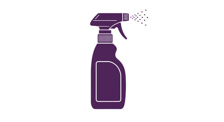 Stylized spray bottle illustration for cleaning purposes minimal and modern look