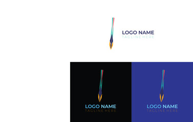 Minimalist Fountain Pen Logo Design
