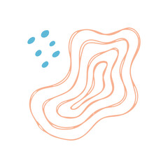 Abstract Organic Shape Illustration