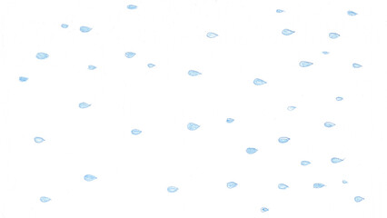雨t160-0,Hand drawn blue water drop pattern on white background