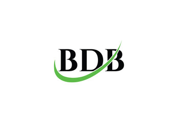 BDB Letter Modern  Monogram Logo | Minimal Initials Icon Design.