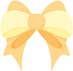 리본_옐로우_입체리본장식