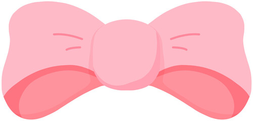 리본_분홍_통통짧은포인트리본