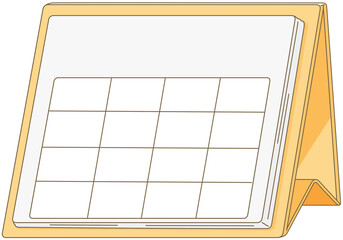 빈 탁상달력 일러스트