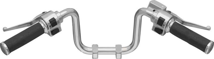 Obraz premium 3D Motorcycle Handlebar