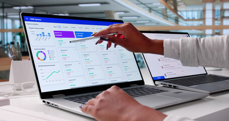 Business Woman Leading Customer Support Team