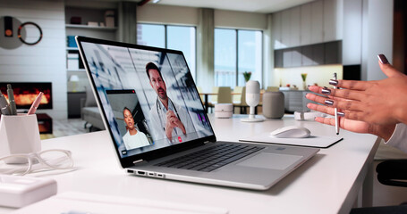 African American Woman Telemedicine Consult