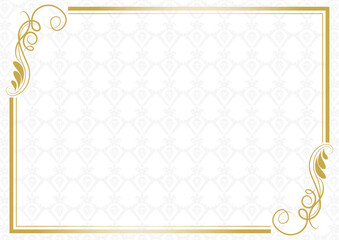 柄入りアンティークフレーム背景4