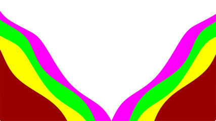 Wavy pattern background. Colorful abstract wavy lines. Colorful wavy lines isolated white background. Flowing wavy lines artwork. Water wave lines vector illustration.