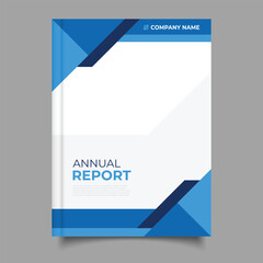 business annual report cover template flyer geometric design decoration