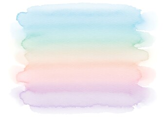 Soft pastel watercolor gradient with blue, green, pink, and purple hues