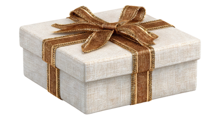 High resolution gift box isolated on white with transparent background clean png cutout ideal for ecommerce listings packaging mockups holiday present graphics web banners and app design
