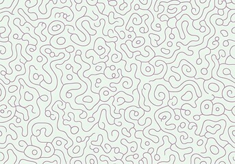 Abstract pattern with organic shapes and swirling lines on a light background