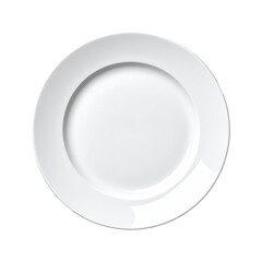 Empty white dinner plate
