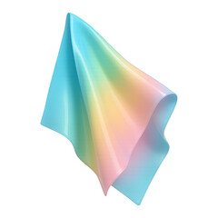 Obraz premium PNG Colorful abstract flowing fabric design.