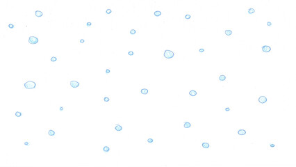 雨t165-0,Hand drawn blue water drop pattern on white background