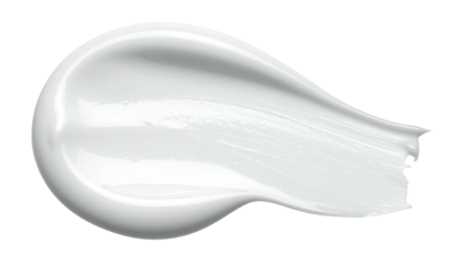 Smooth, white cosmetic cream smear