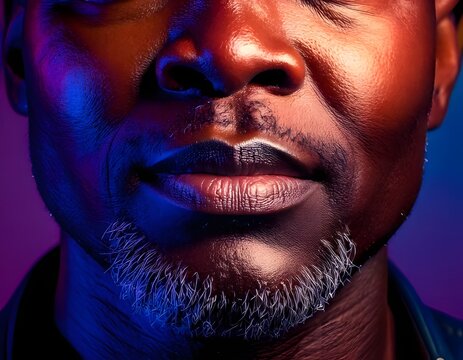 Close-up Portrt of a Man's Face