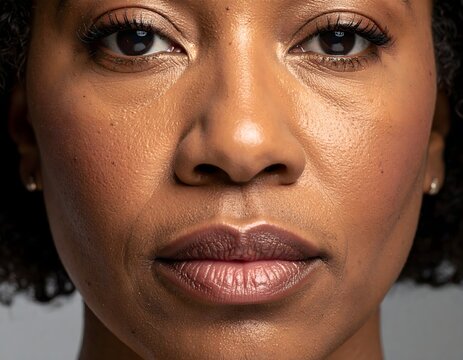 Close-up Portrt of a Woman's Face