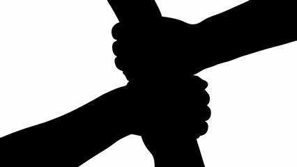 silhouette of a hand