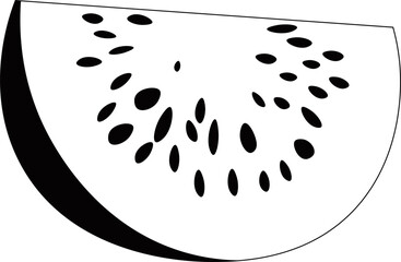Watermelon Slice Abstract Vector