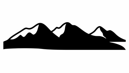 mountain landscape vector illustration