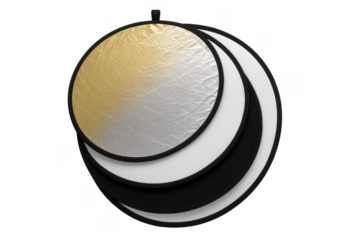 Photography reflector and diffuser kit for studio lighting
