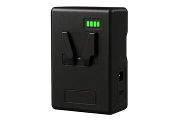 Fototapeta premium V mount battery pack indicating full charge and power