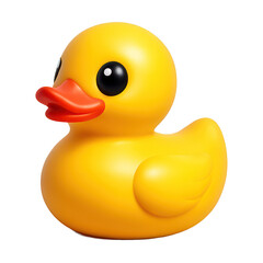 PNG Bright yellow rubber duck illustration.