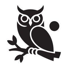 owl sitting on branch