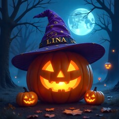 halloween pumpkin on a dark background