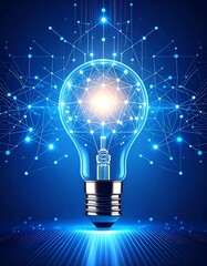 Glowing bulb & network