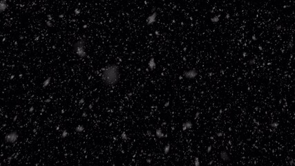 realistic falling snow flakes, winter overlay background - Powered by Adobe