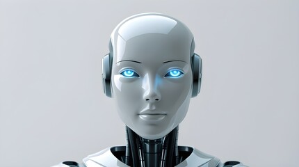 Cyborg Robot Head – 3D Sci-Fi Futuristic Design