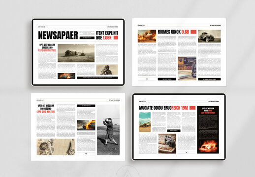 Classic Professional Newspaper Landscape Template